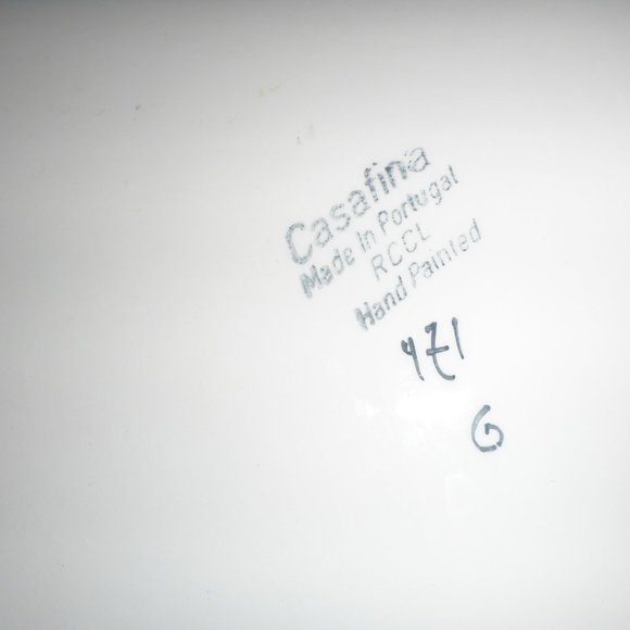 Unique Decorative Christmas / Holiday Large Cookie / Serving Plate Hand Painted - Picture 3 of 3